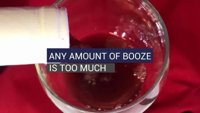Watch Now: Any amount of alcohol is too much